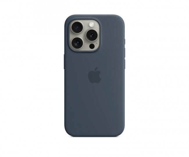 Чехол MagSafe Silicone Case для iPhone 16 Pro (storm blue)